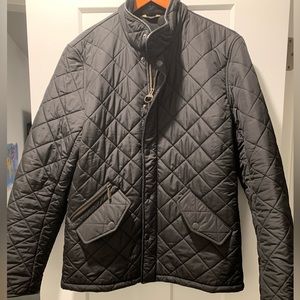 Barbour Powell Quilted Jacket - Black - Size Small